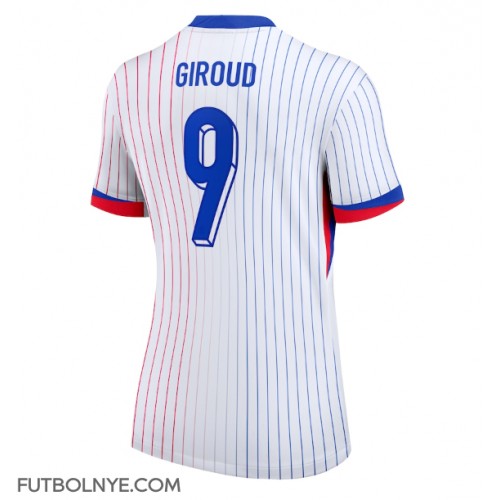 Camiseta Francia Olivier Giroud #9 Visitante Equipación para mujer Eurocopa 2024 manga corta